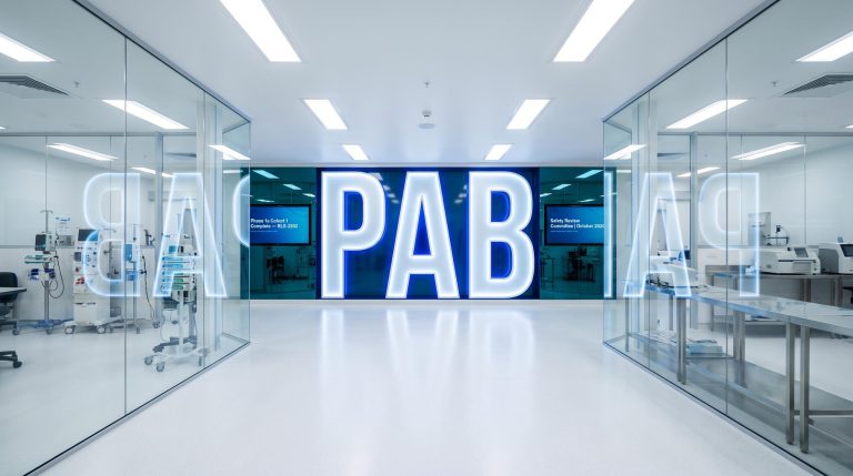 Modern lab with glass walls