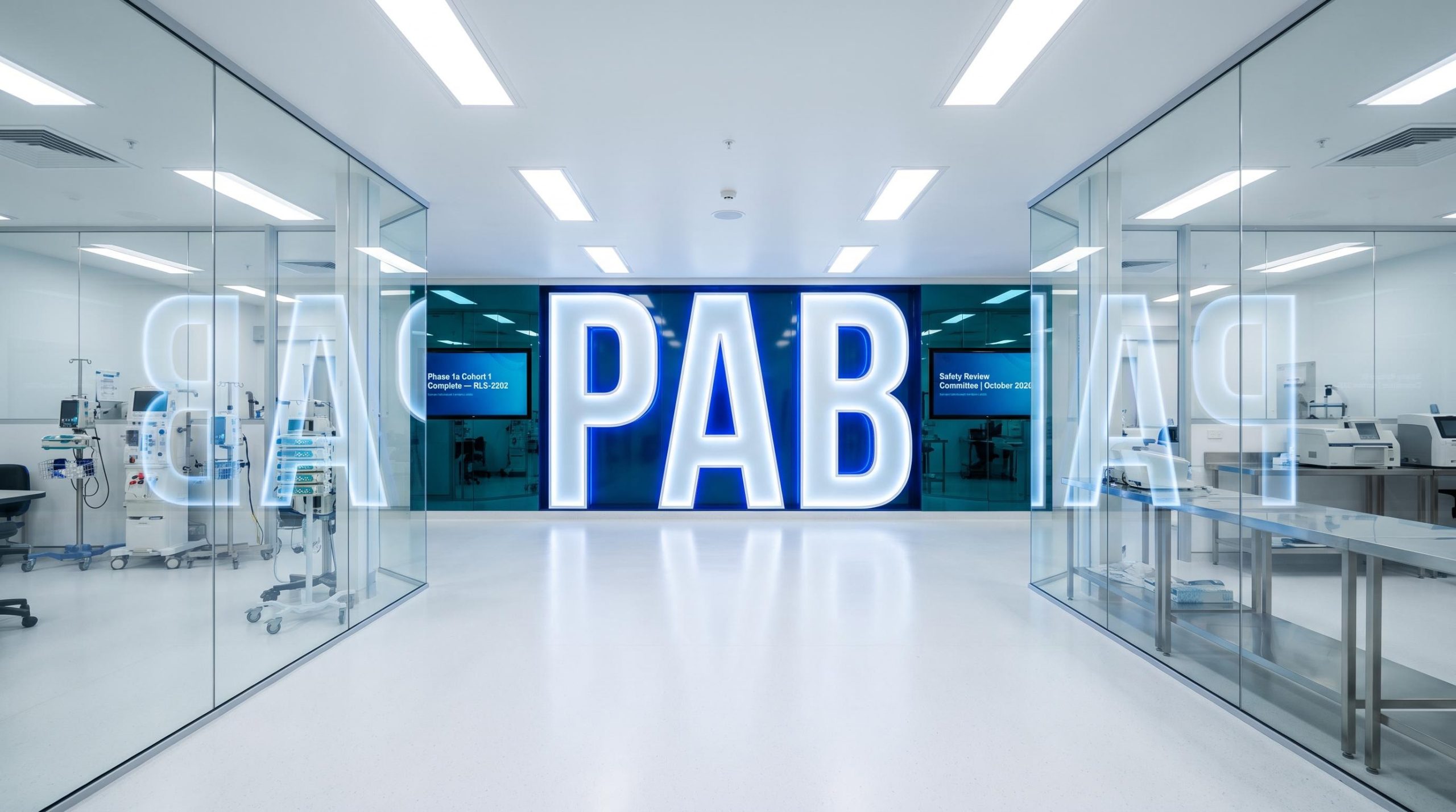 Modern lab with glass walls