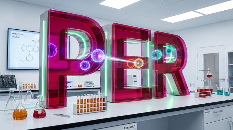 Giant letters in lab