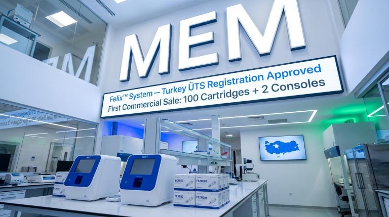 Lab equipment and sign
