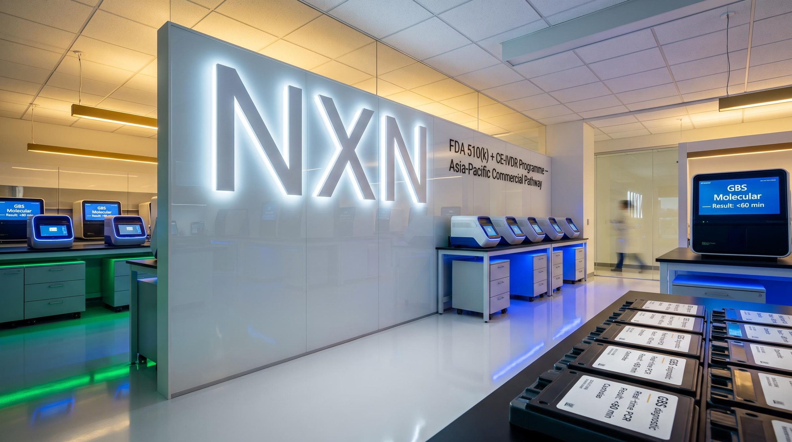 modern lab with devices