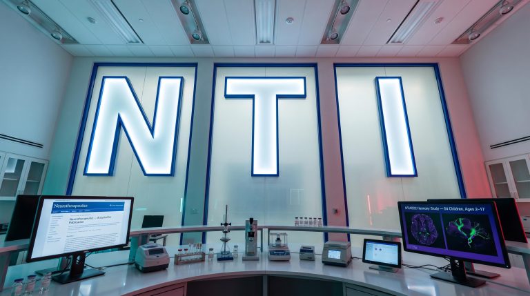 Modern lab with NTI letters