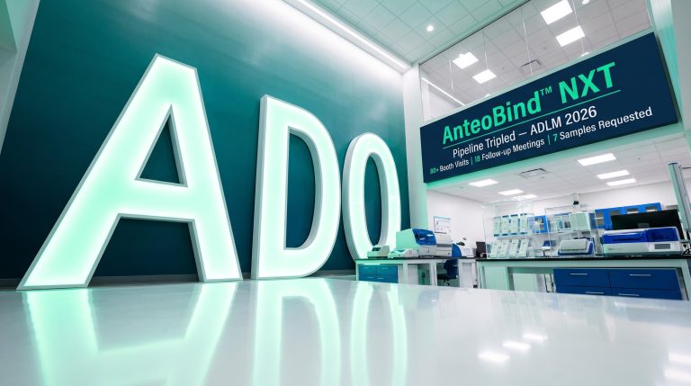 Lab with large signage