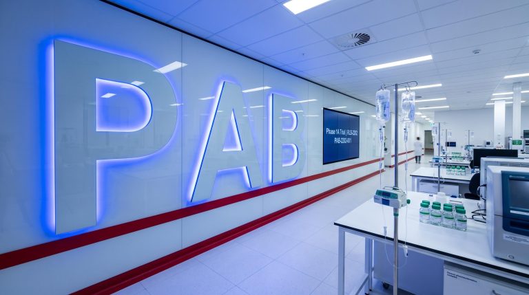 high-tech clinical lab space