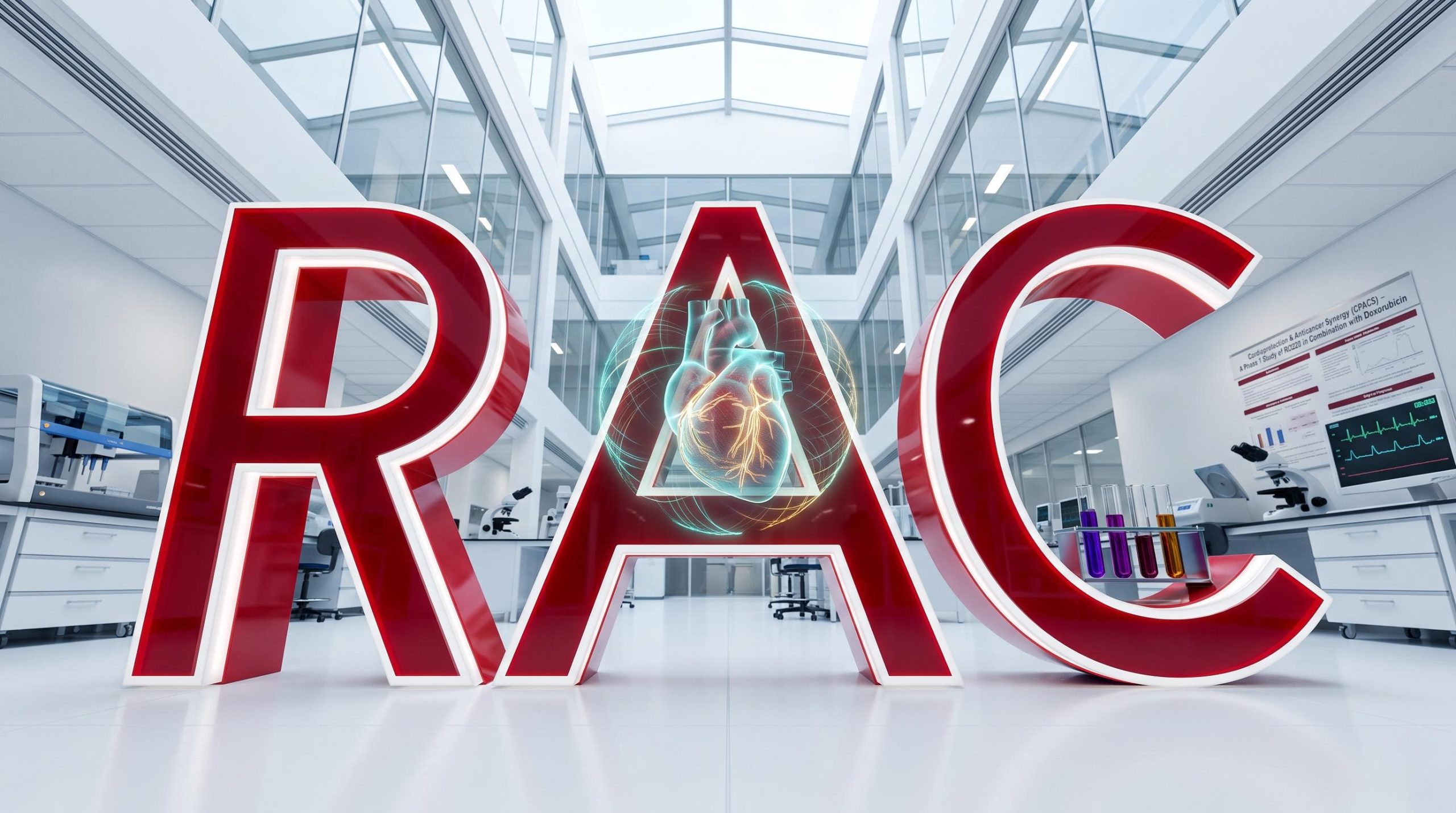 Heart symbol inside RAC letters