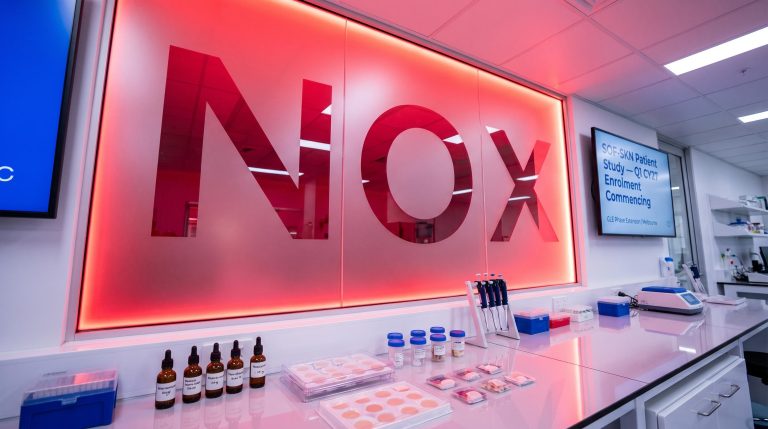 Laboratory with NOX sign
