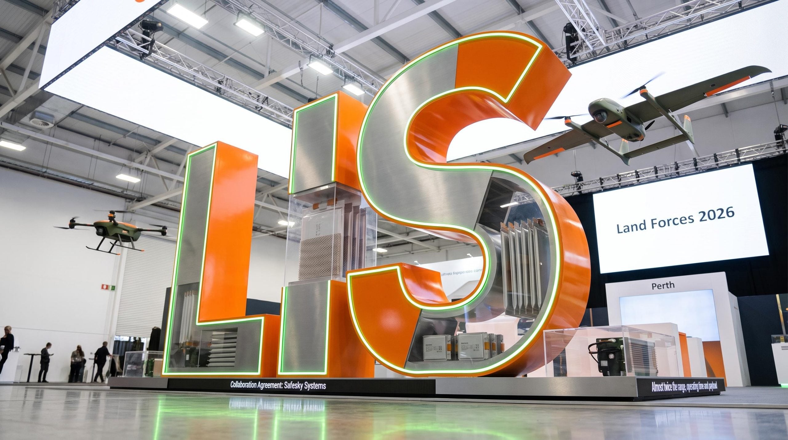 Large LIS letters and drones