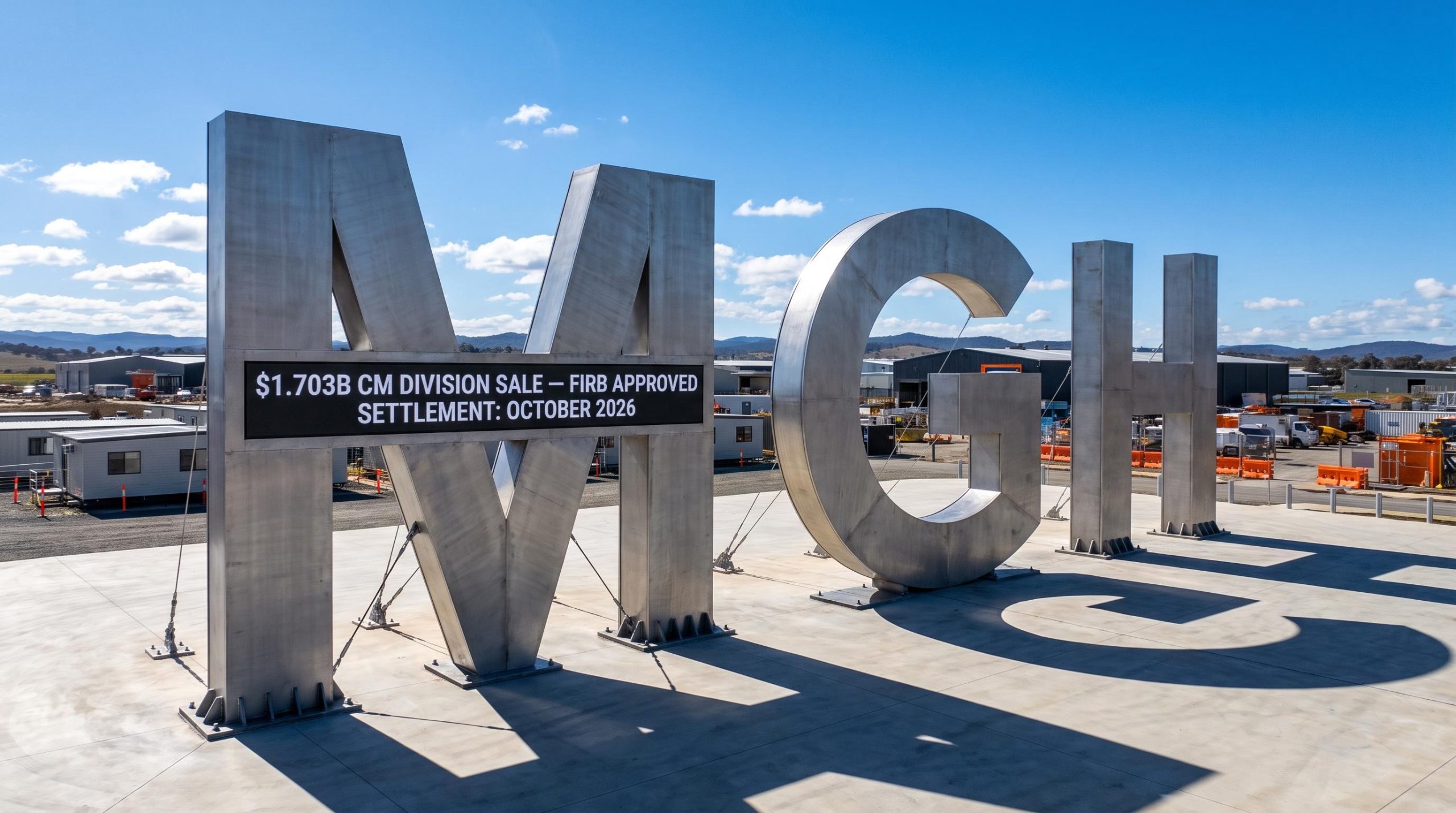 Huge MGH sign outdoors