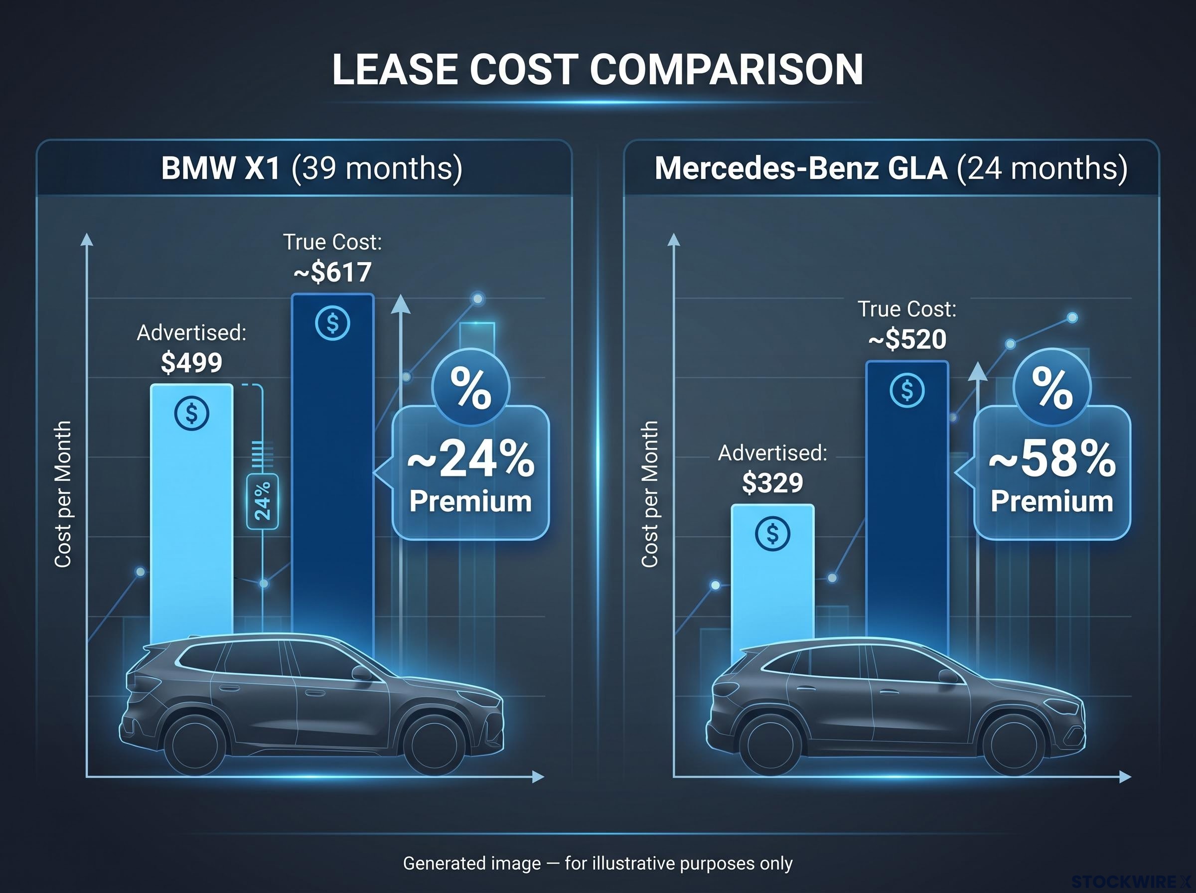 True Monthly Cost Comparison: 39-Month vs 24-Month Lease