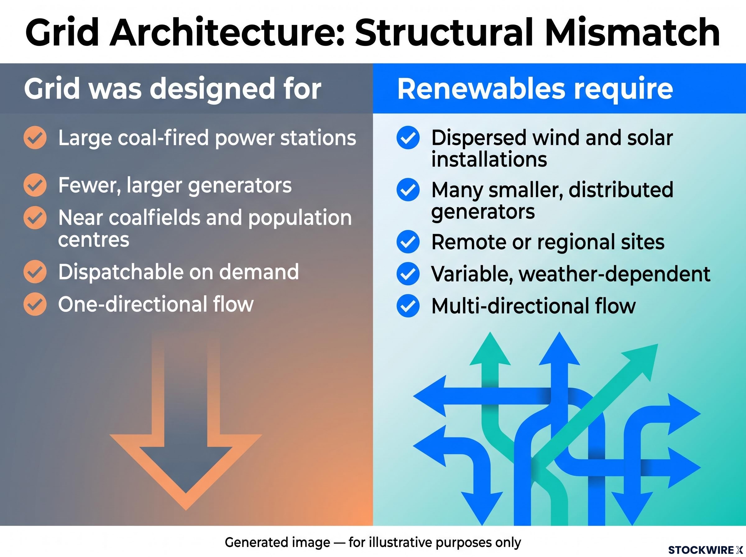 Grid Architecture: Designed vs. Required