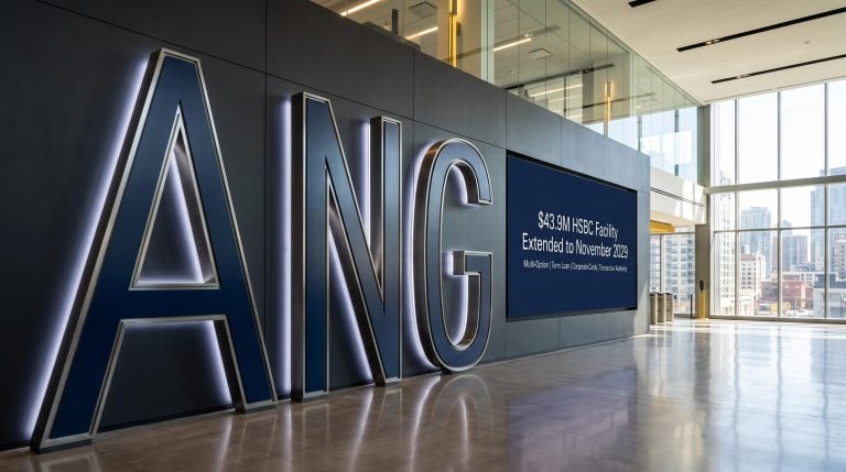 large letters in building