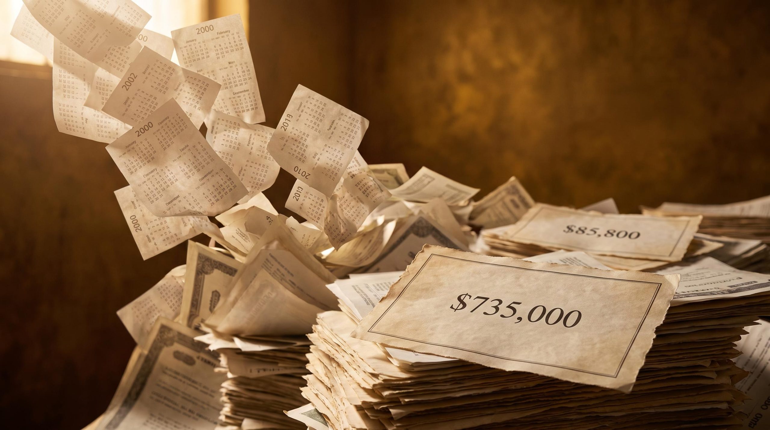 Cascading S&P 500 certificates with $735,000 figure — lost decade investing DCA vs lump sum outcome