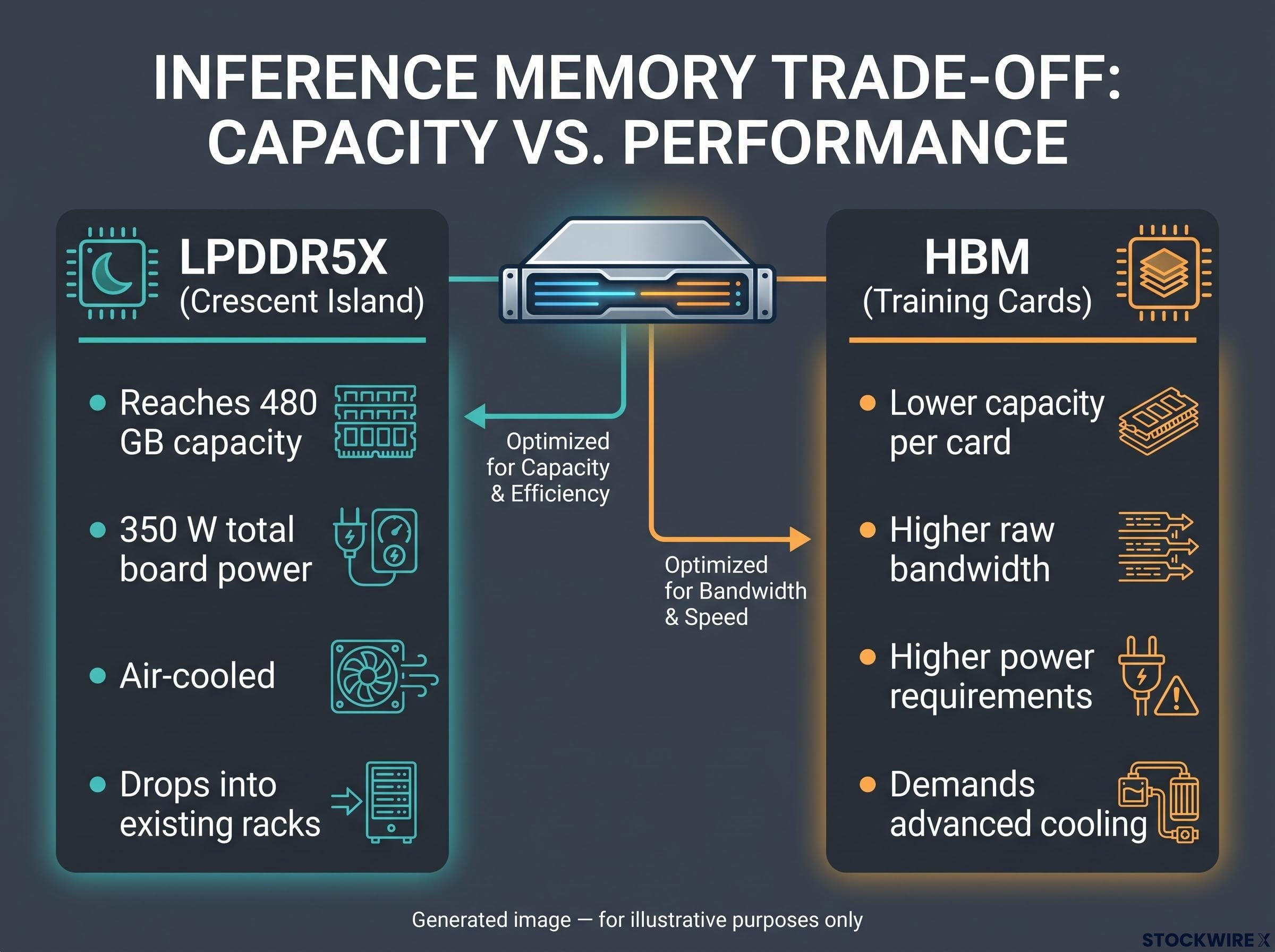 LPDDR5X vs. HBM: Inference Memory Trade-offs