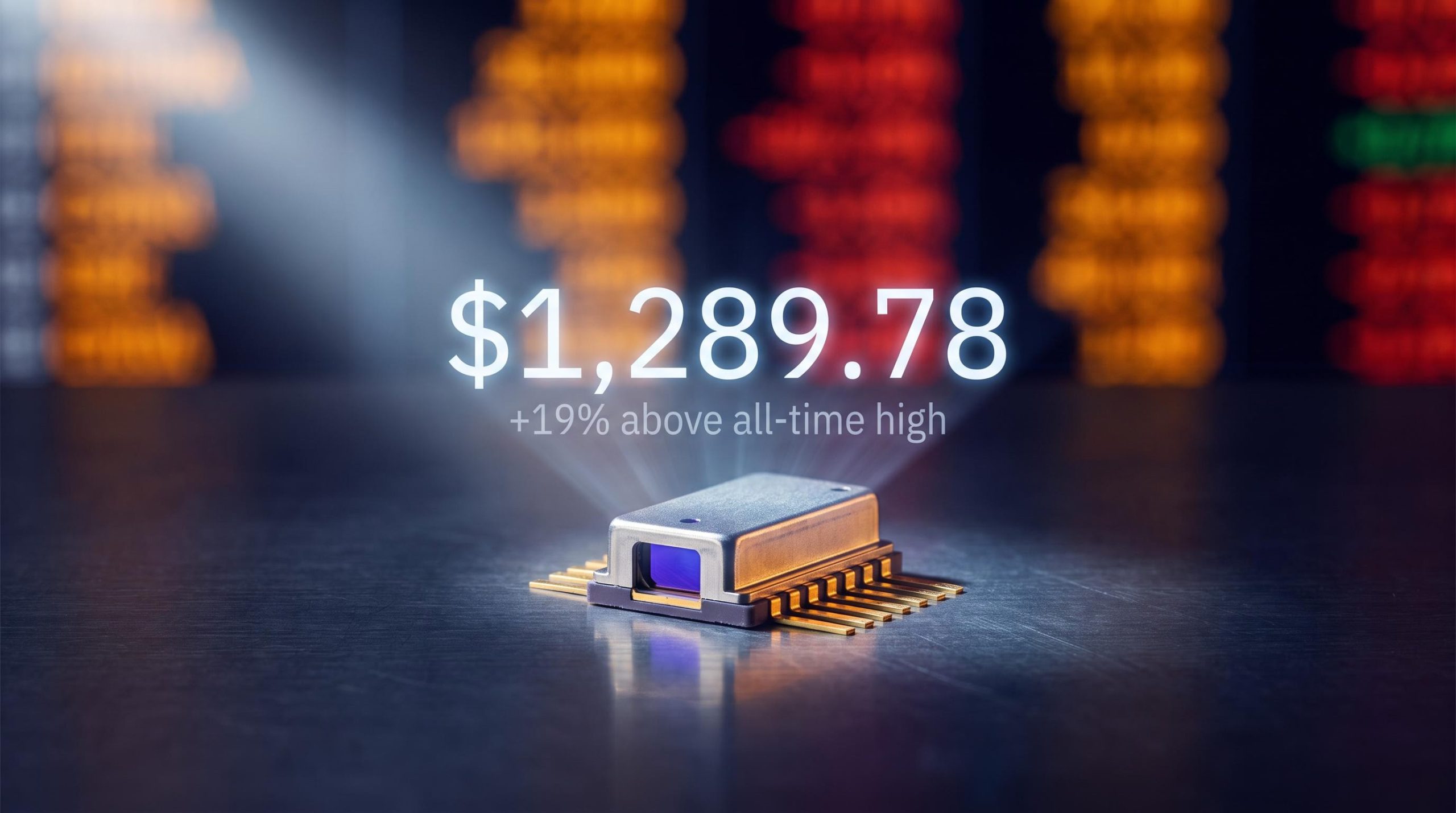 Lumentum optical module with $1,289.78 breakeven projection — a $28.8M call bet above all analyst targets
