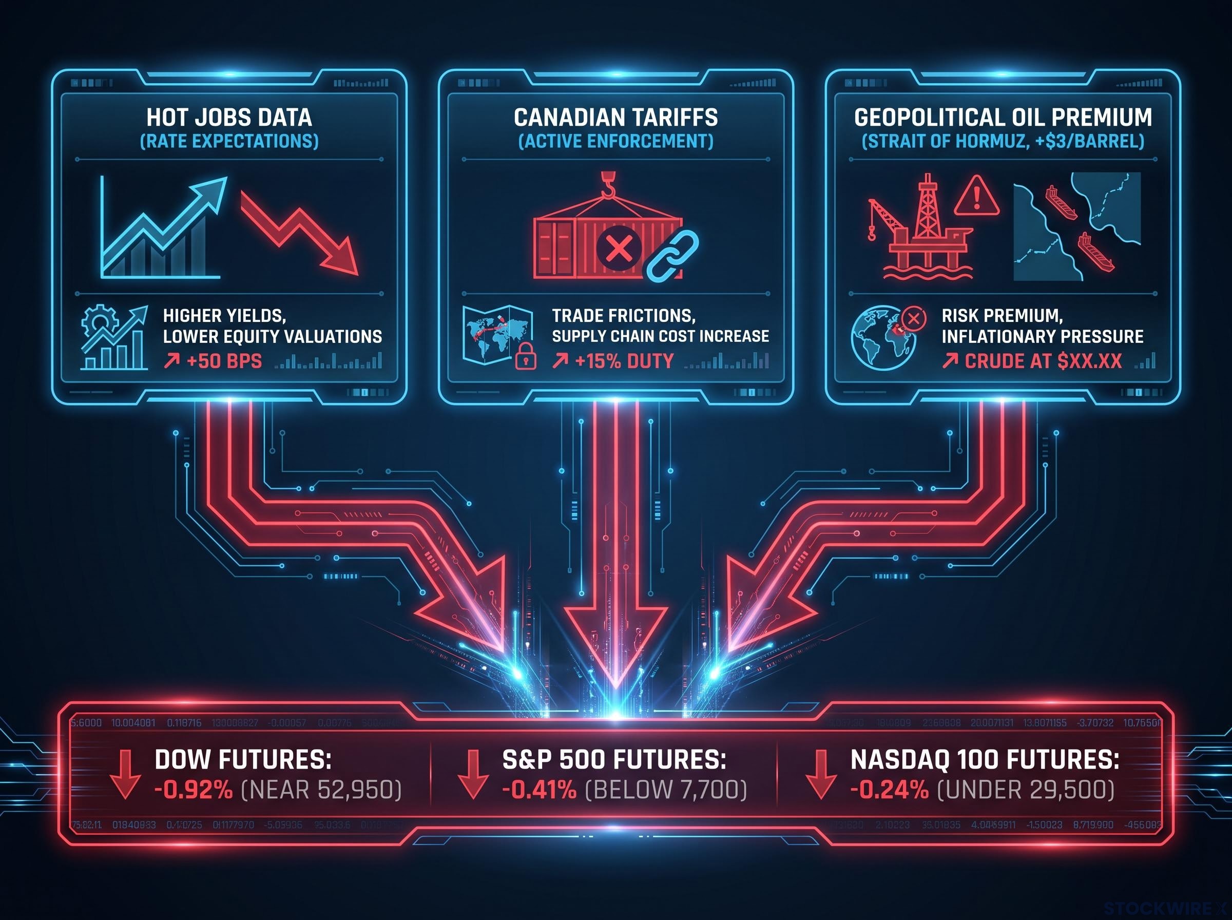 Three Macro Forces Collide on US Futures