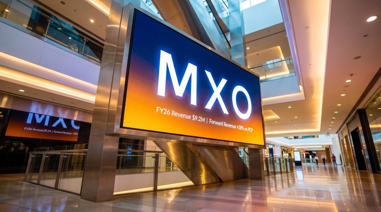 Large screen in mall