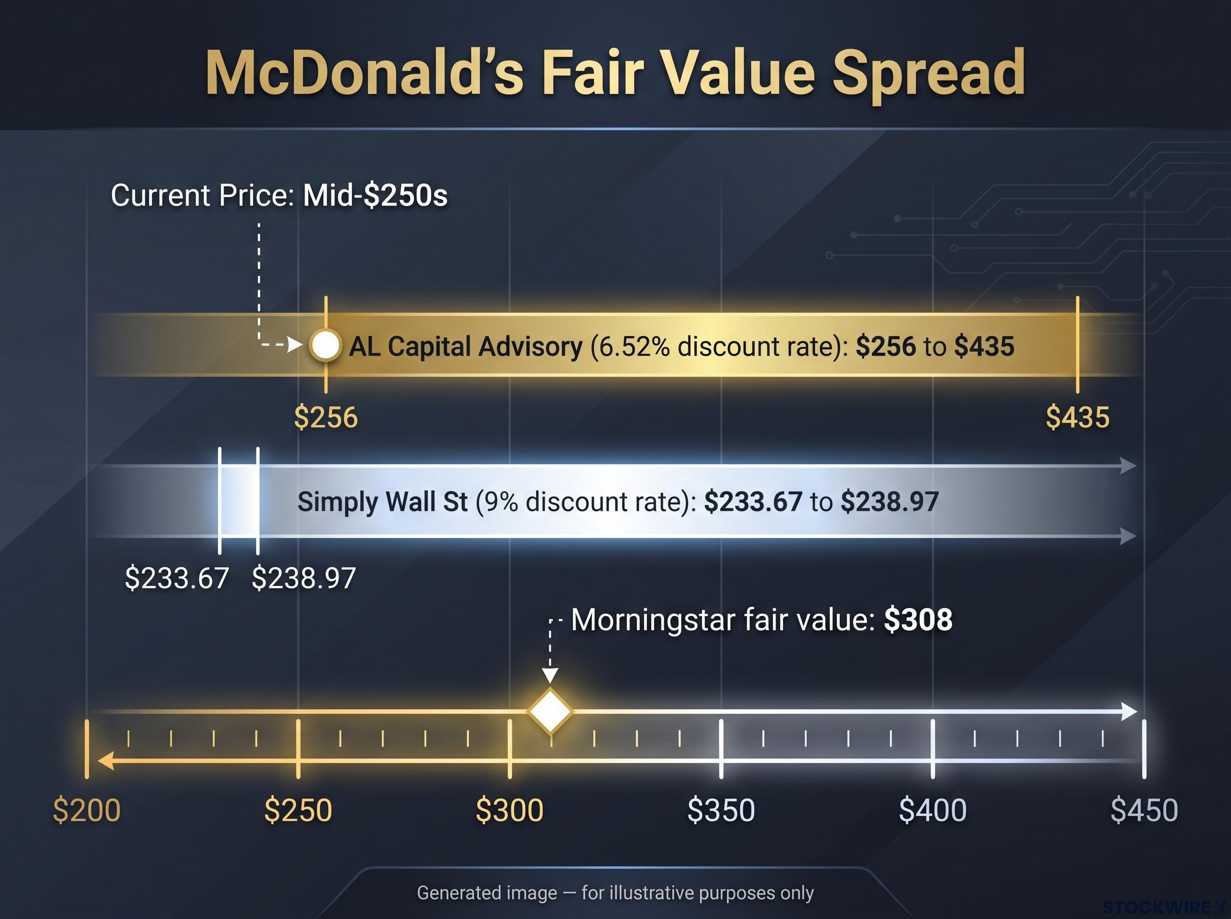 McDonald's DCF Valuation Divergence