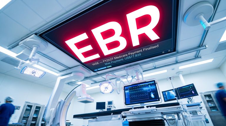 High-tech operating room scene