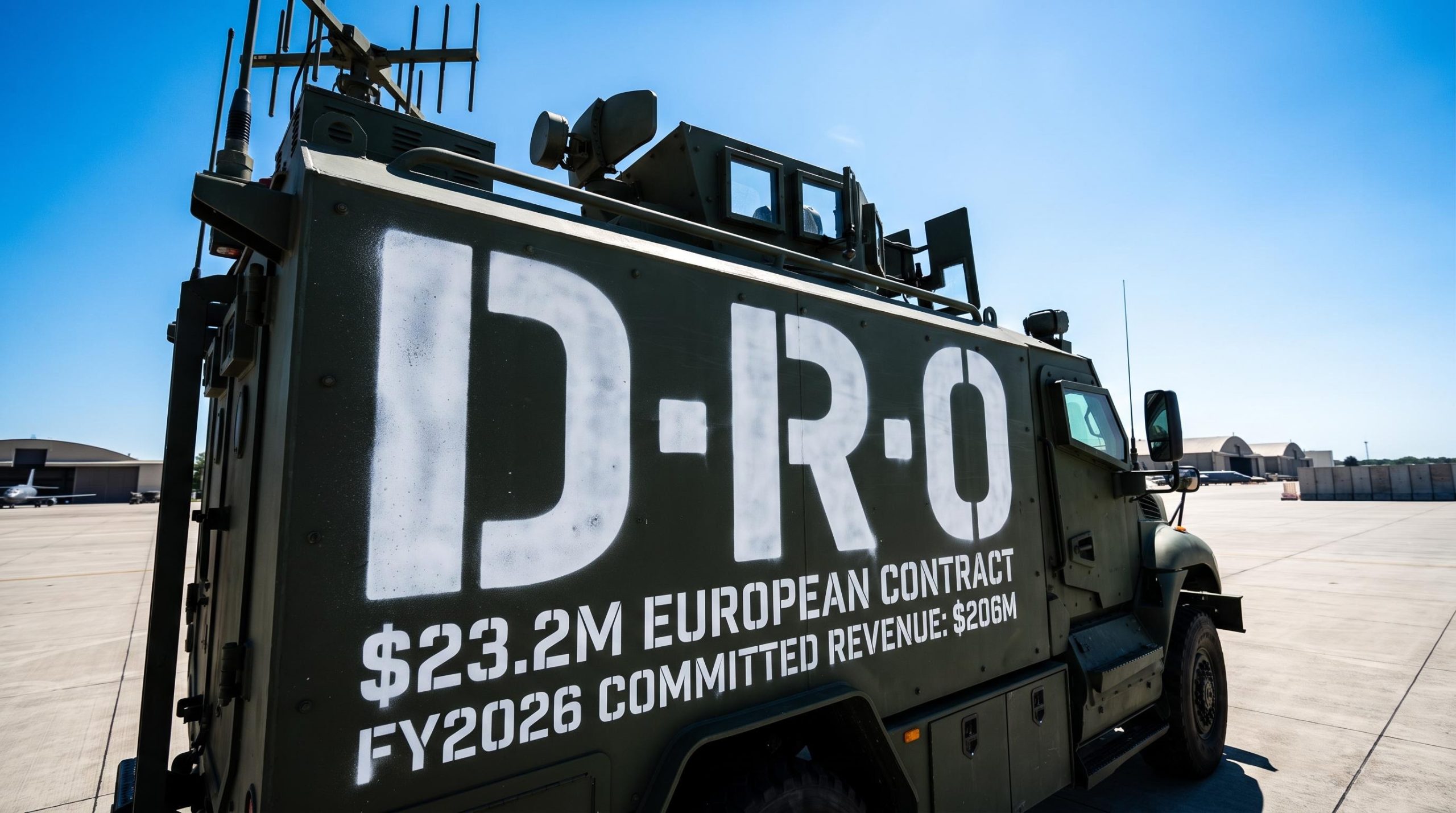 Armored vehicle with lettering