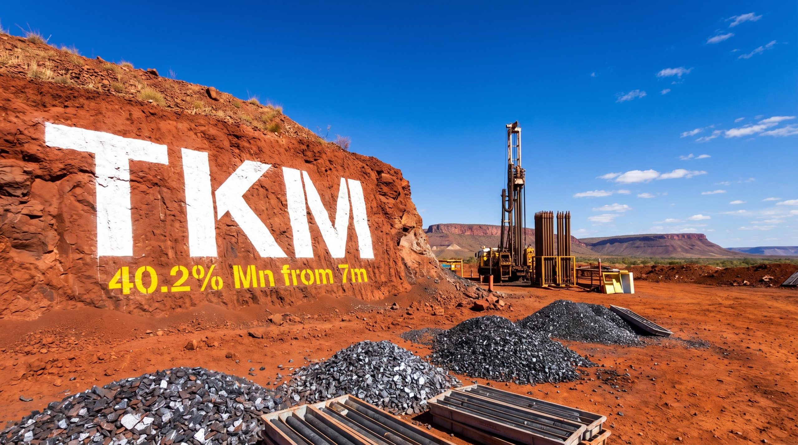 Mining equipment at red cliff