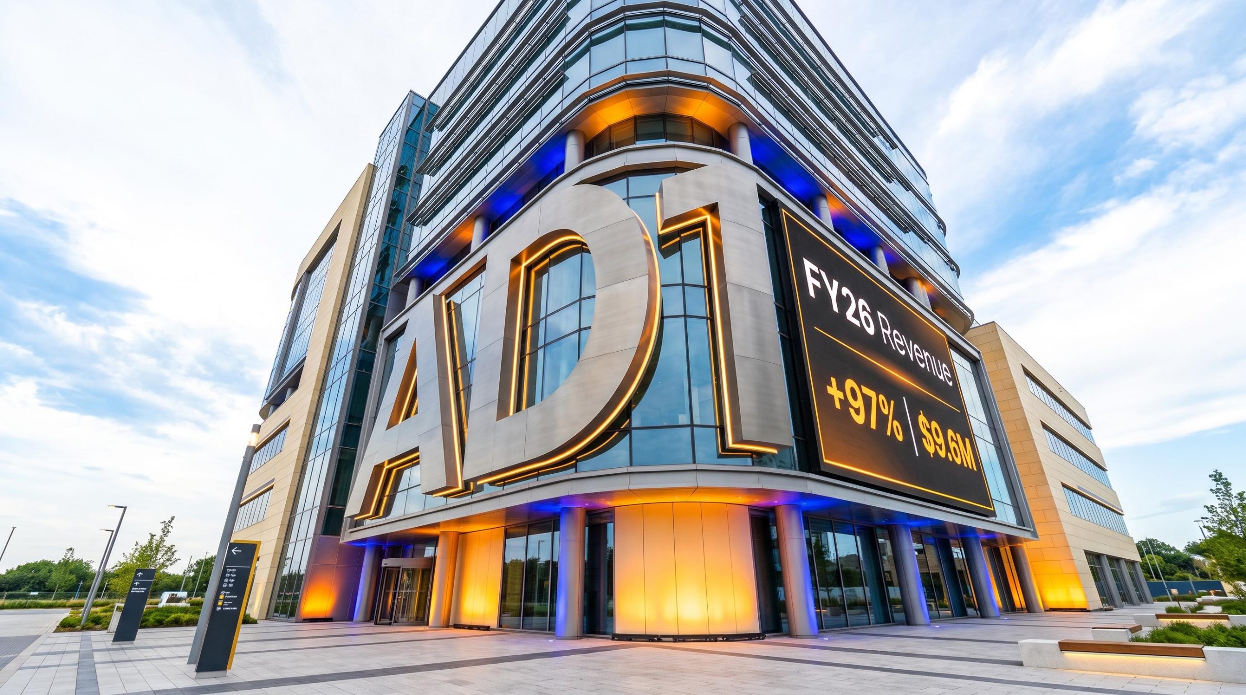 Building with AD1 sign