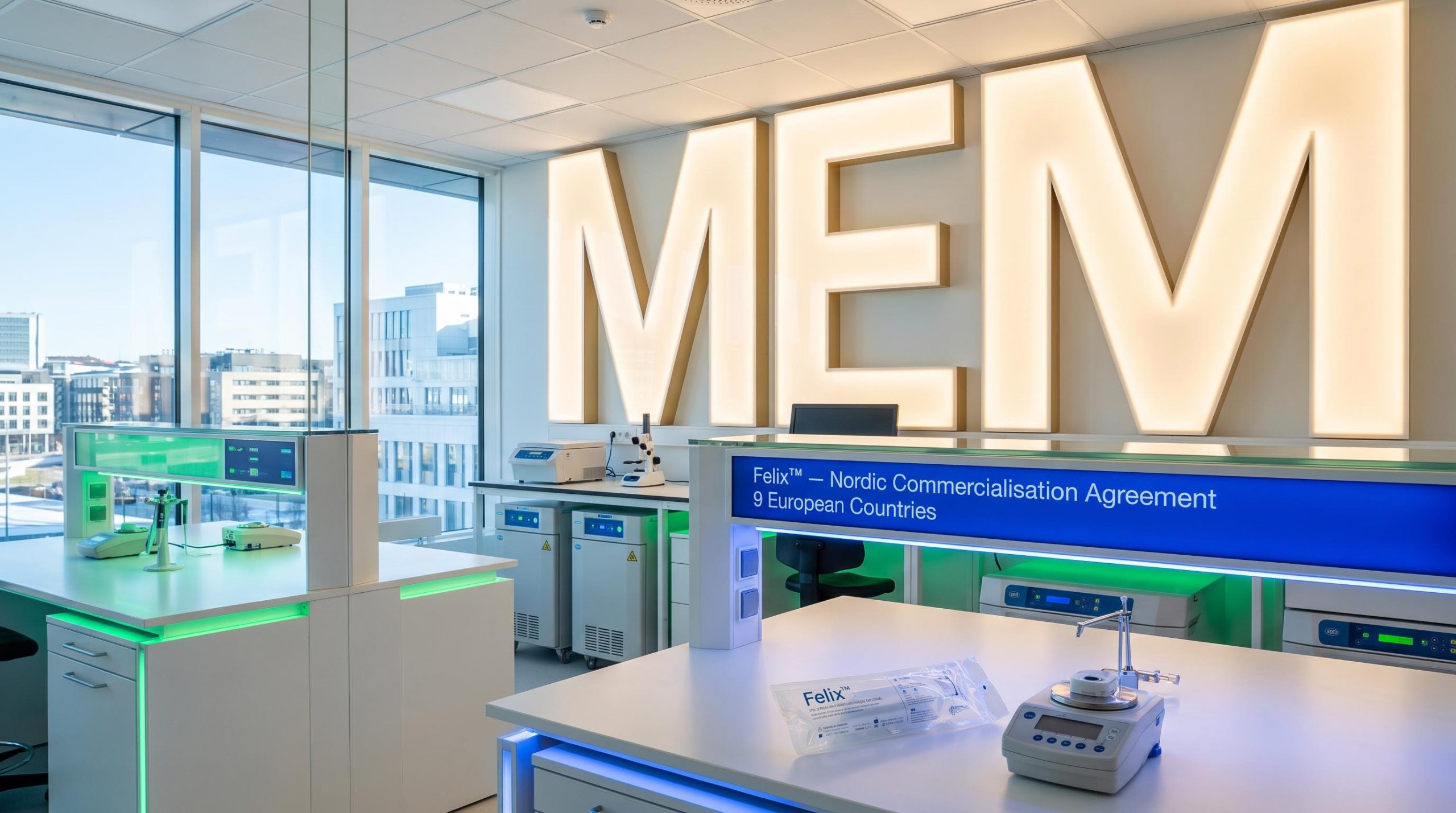 High-tech laboratory room