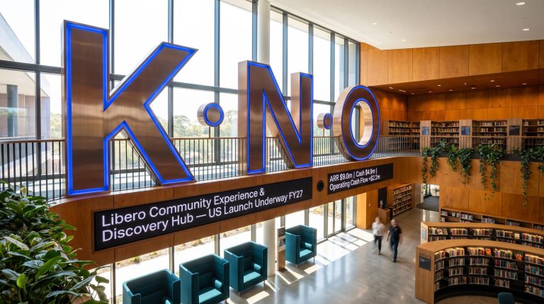 large letters in library