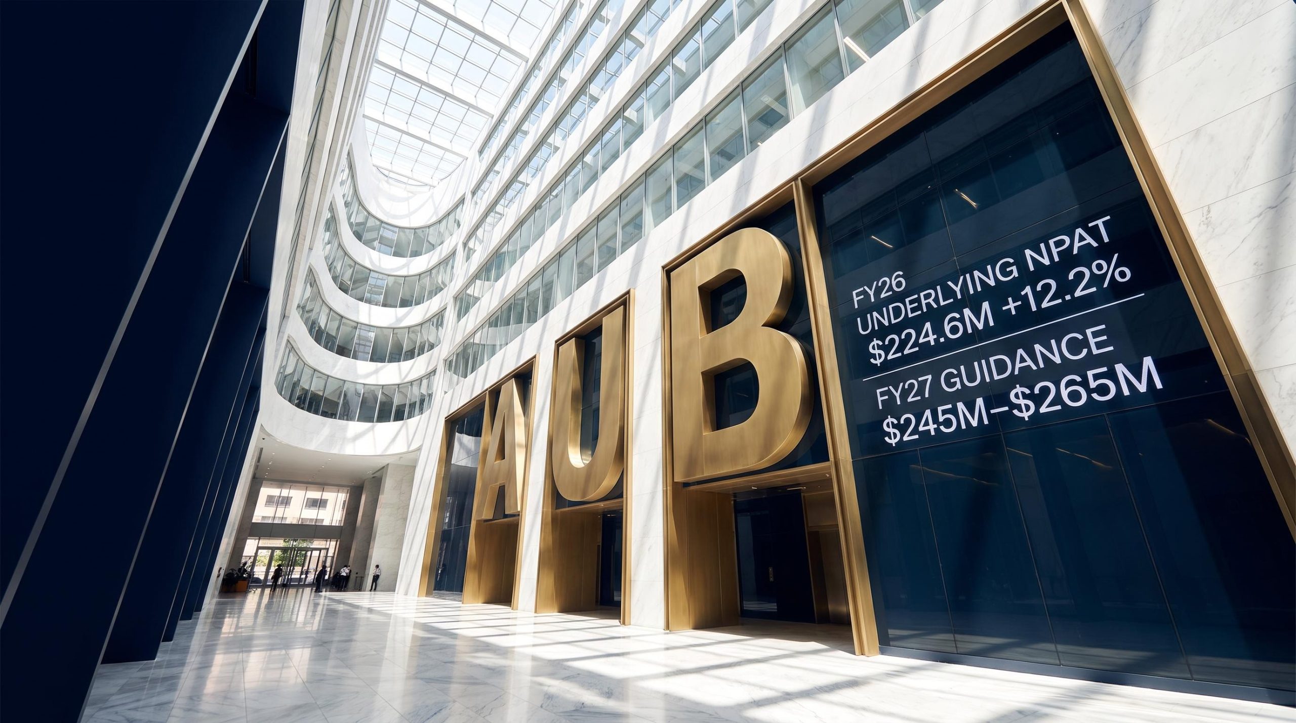 glass ceiling and large letters