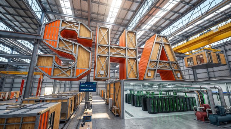 Large letters in warehouse