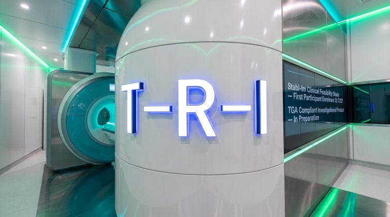 MRI machine in futuristic lab