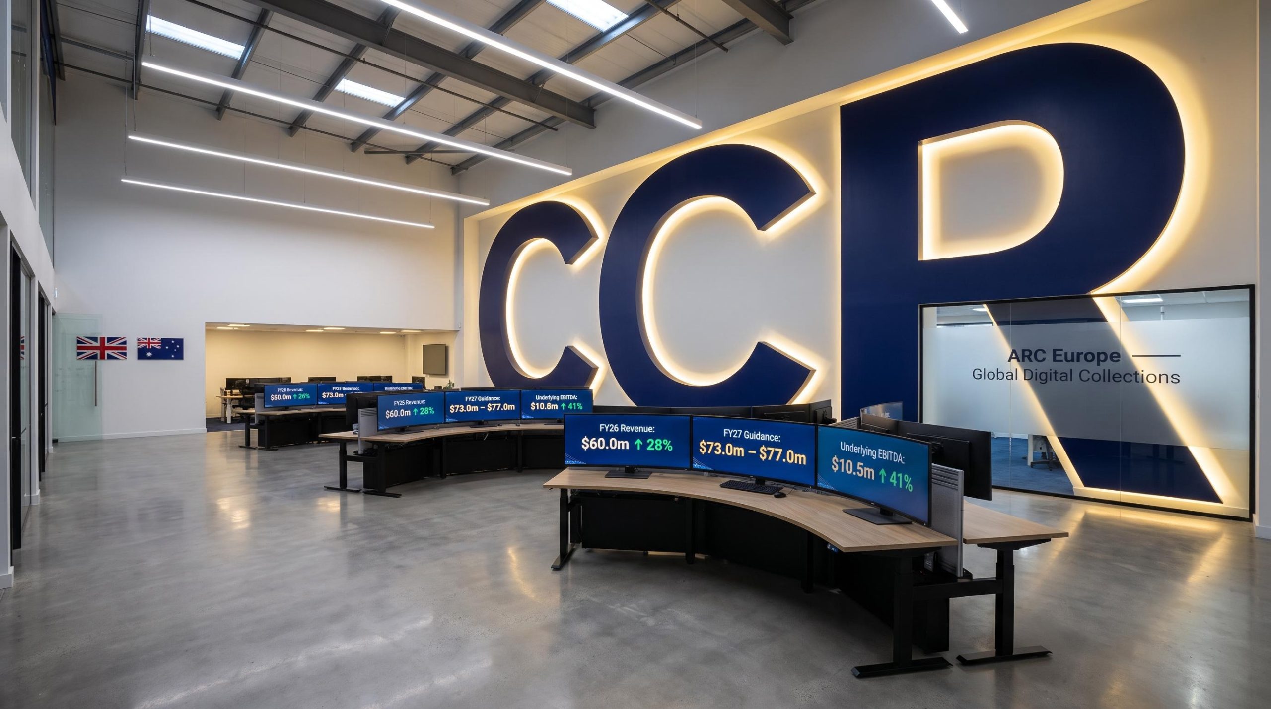 Office with large CCP logo