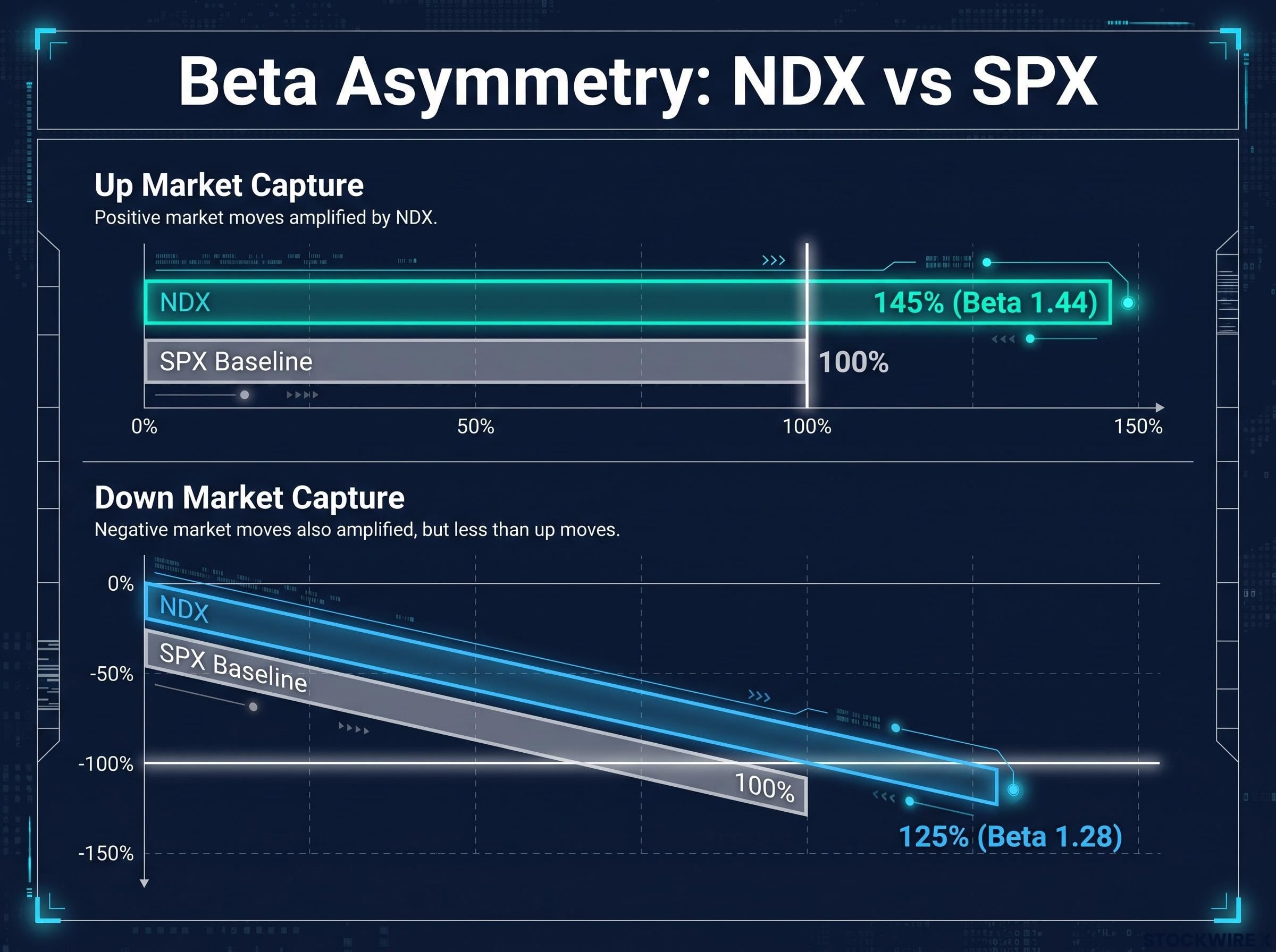 NDX vs SPX Market Capture Asymmetry