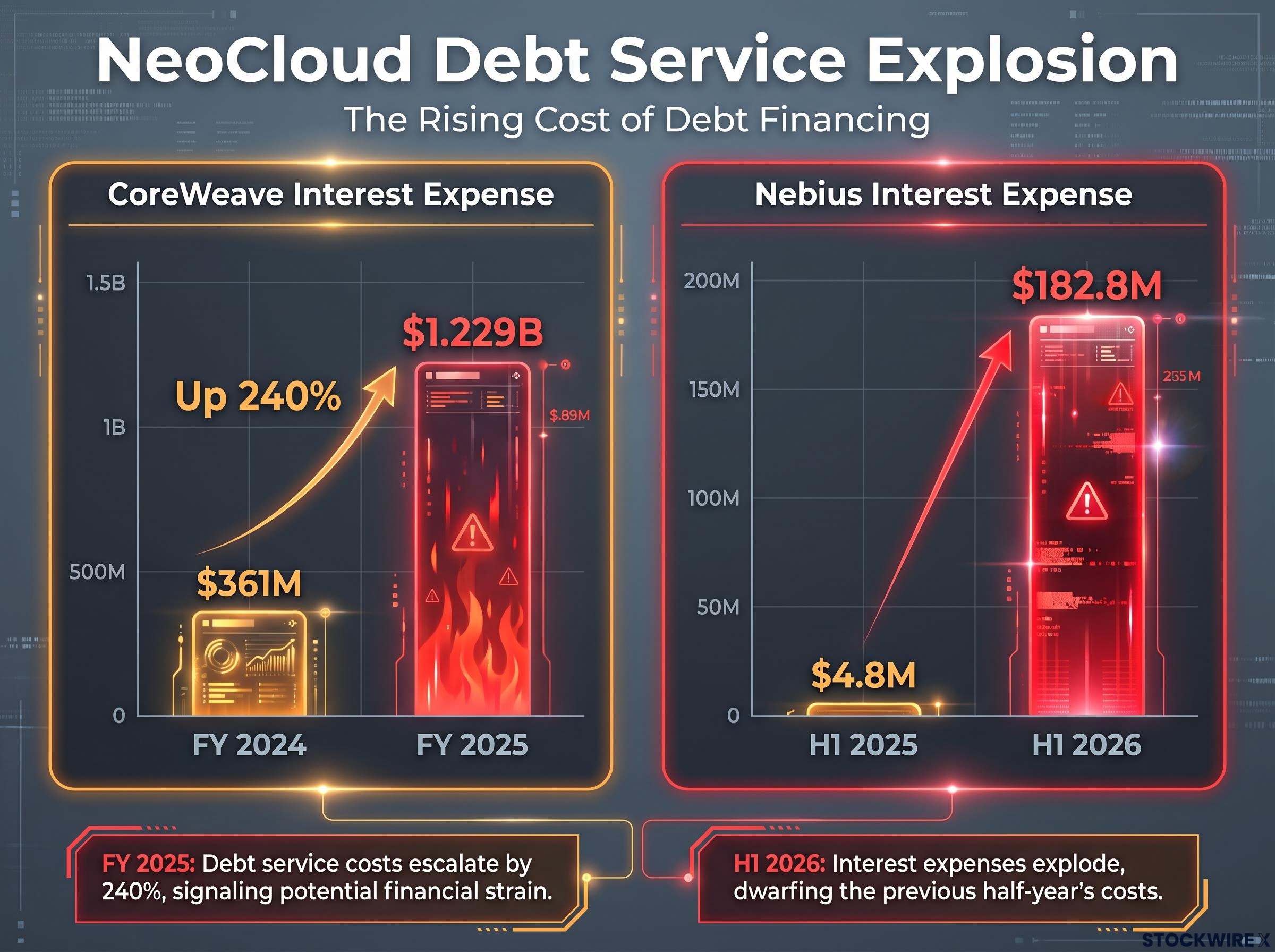 Escalating Debt Costs for NeoClouds
