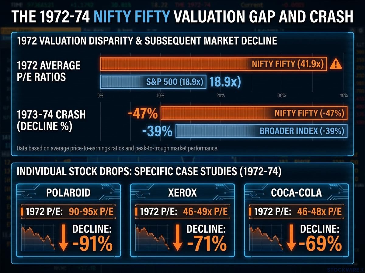The 1972-1974 Nifty Fifty Valuation Gap