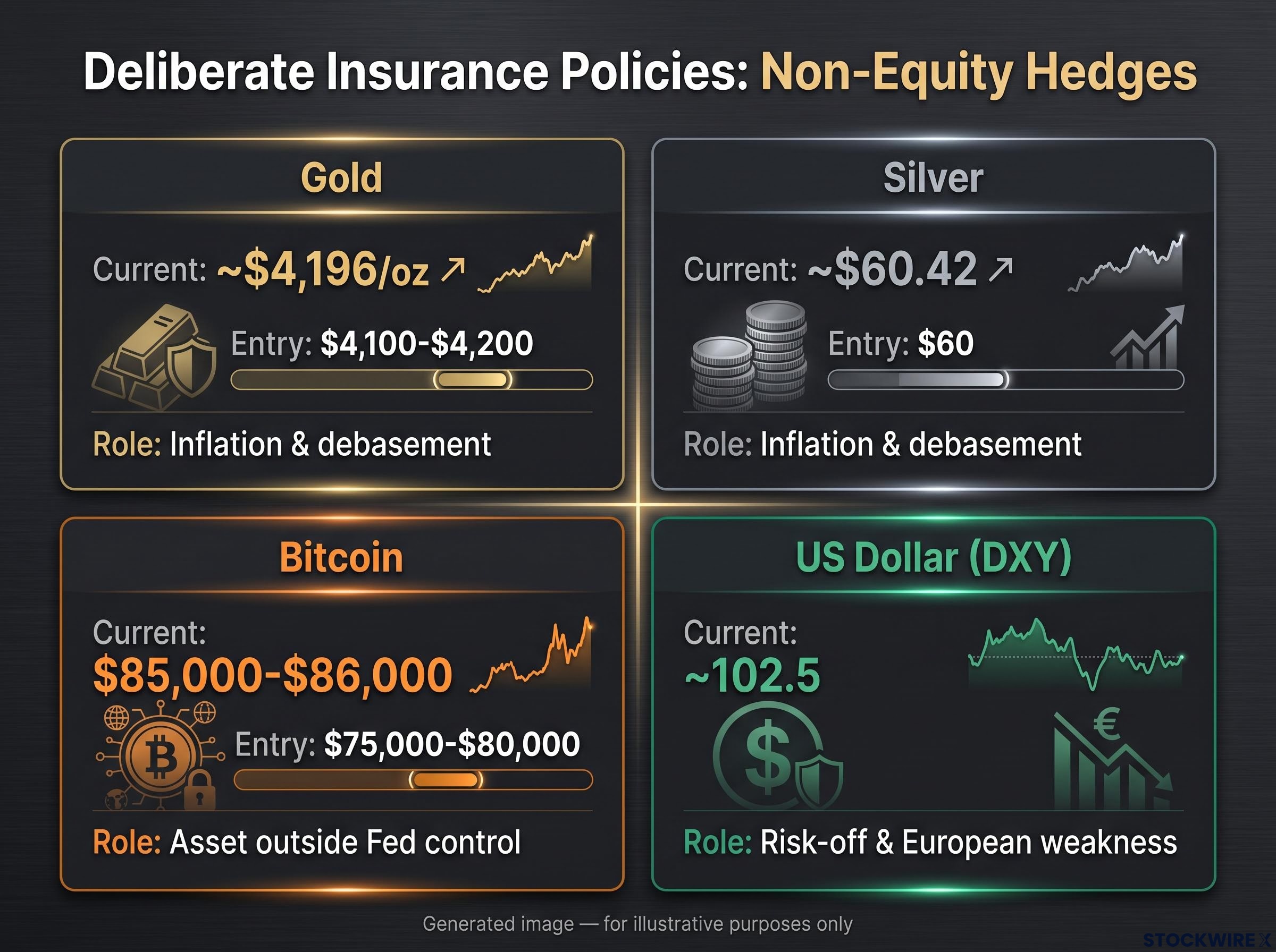 Deliberate Insurance Policies: Non-Equity Hedges