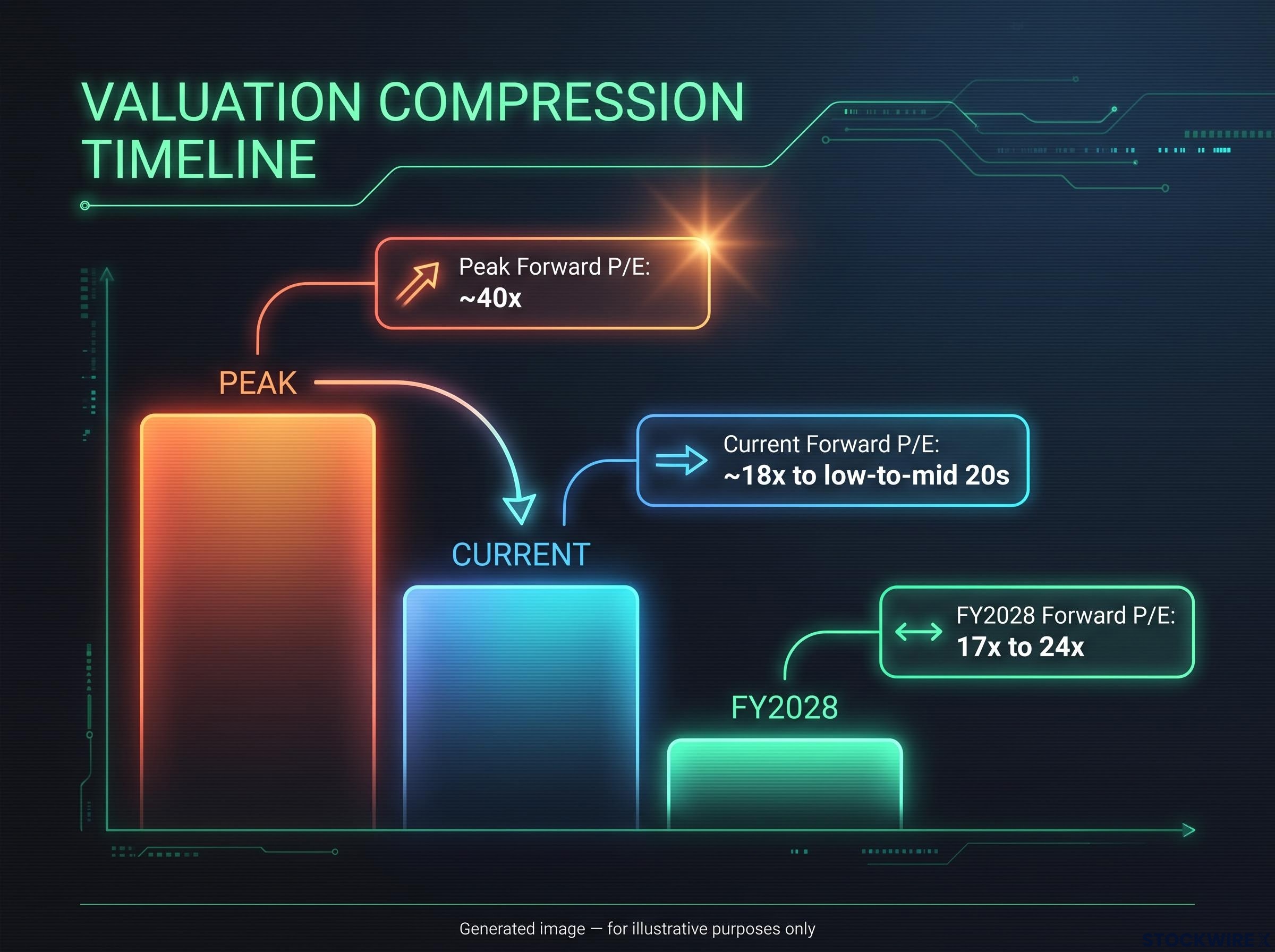 Nvidia Forward Valuation Compression