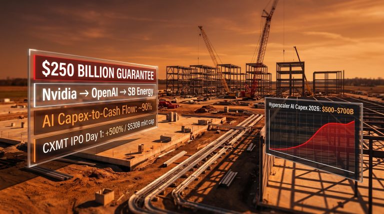Nvidia's $250B OpenAI guarantee and CXMT 500% IPO expose AI capital spending shift to contingent liabilities