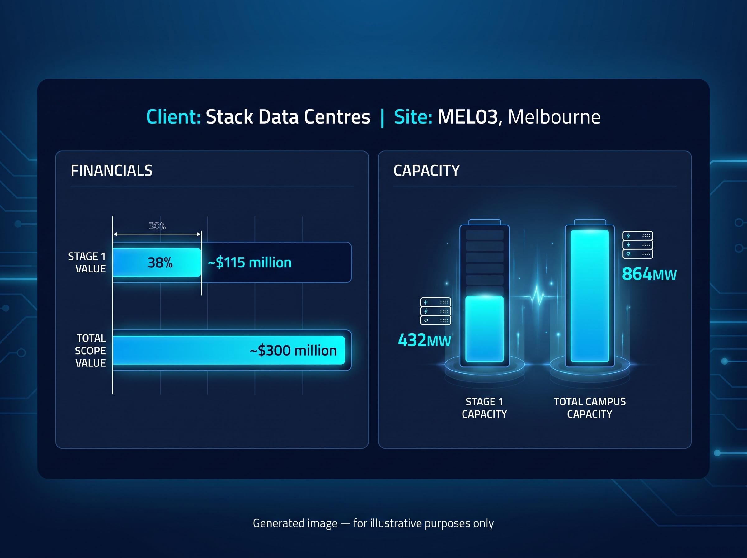 Stack MEL03 Contract Breakdown & Capacity