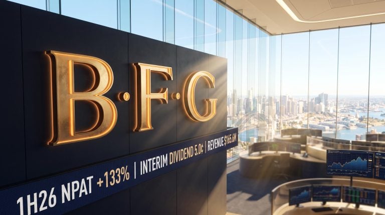 Financial office with city view