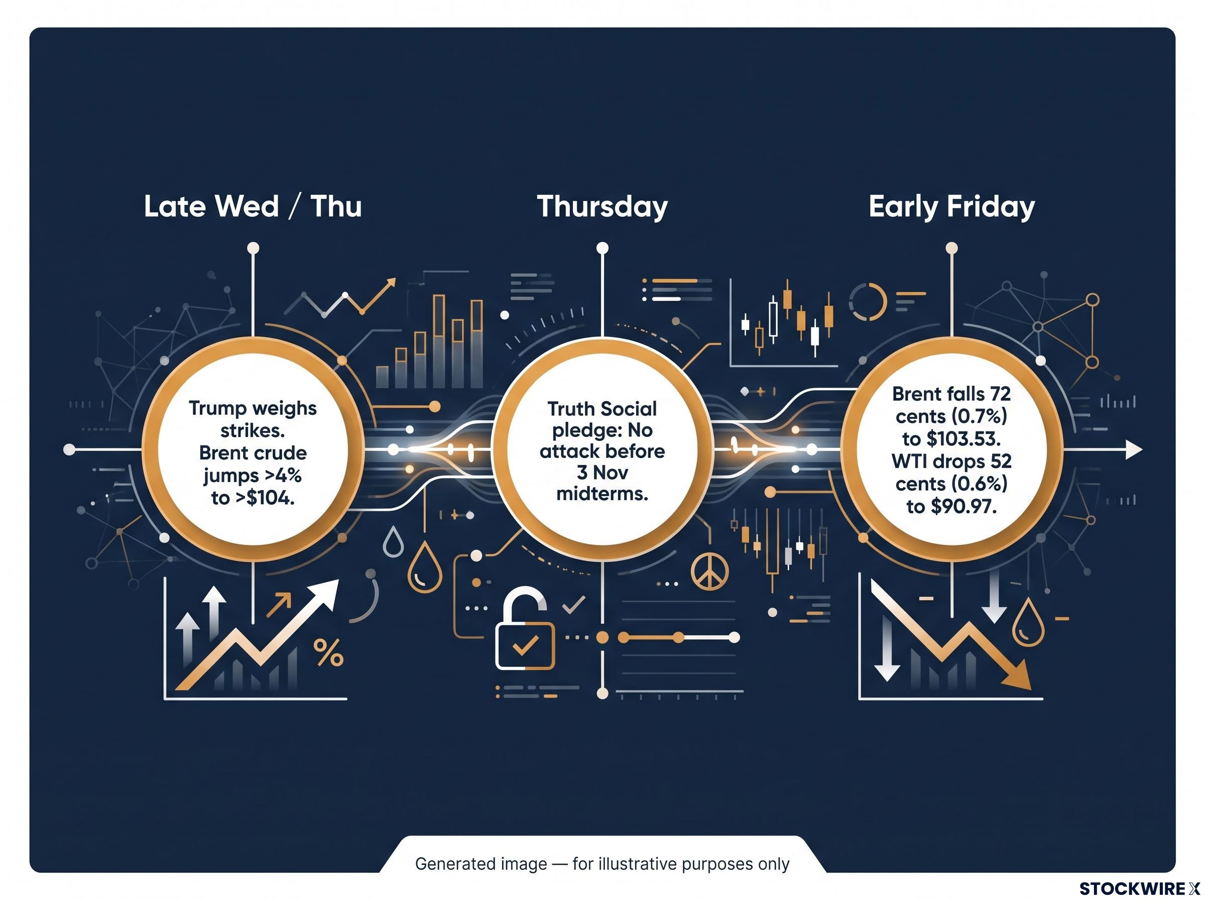 48-Hour Oil Price & Headline Timeline