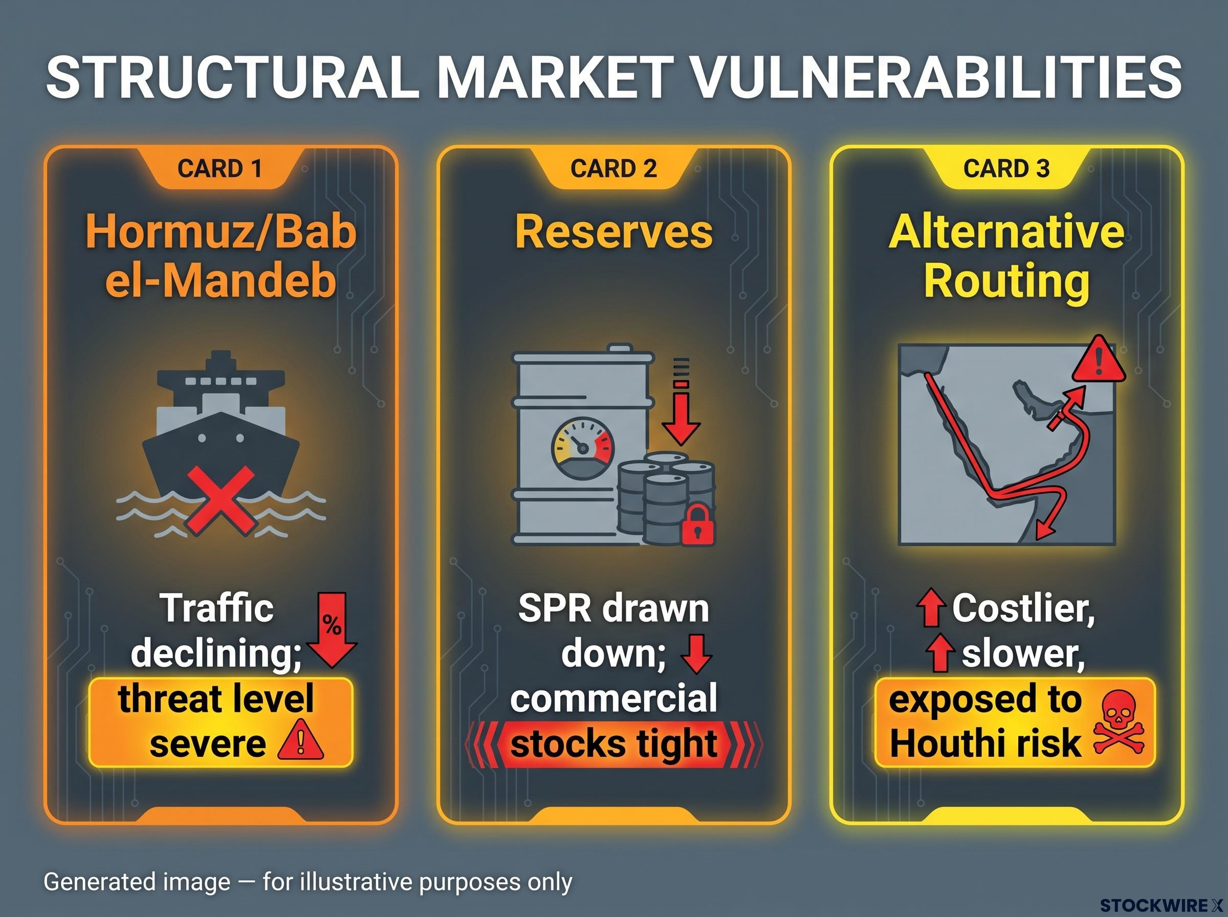Three Structural Vulnerabilities in the Oil Market