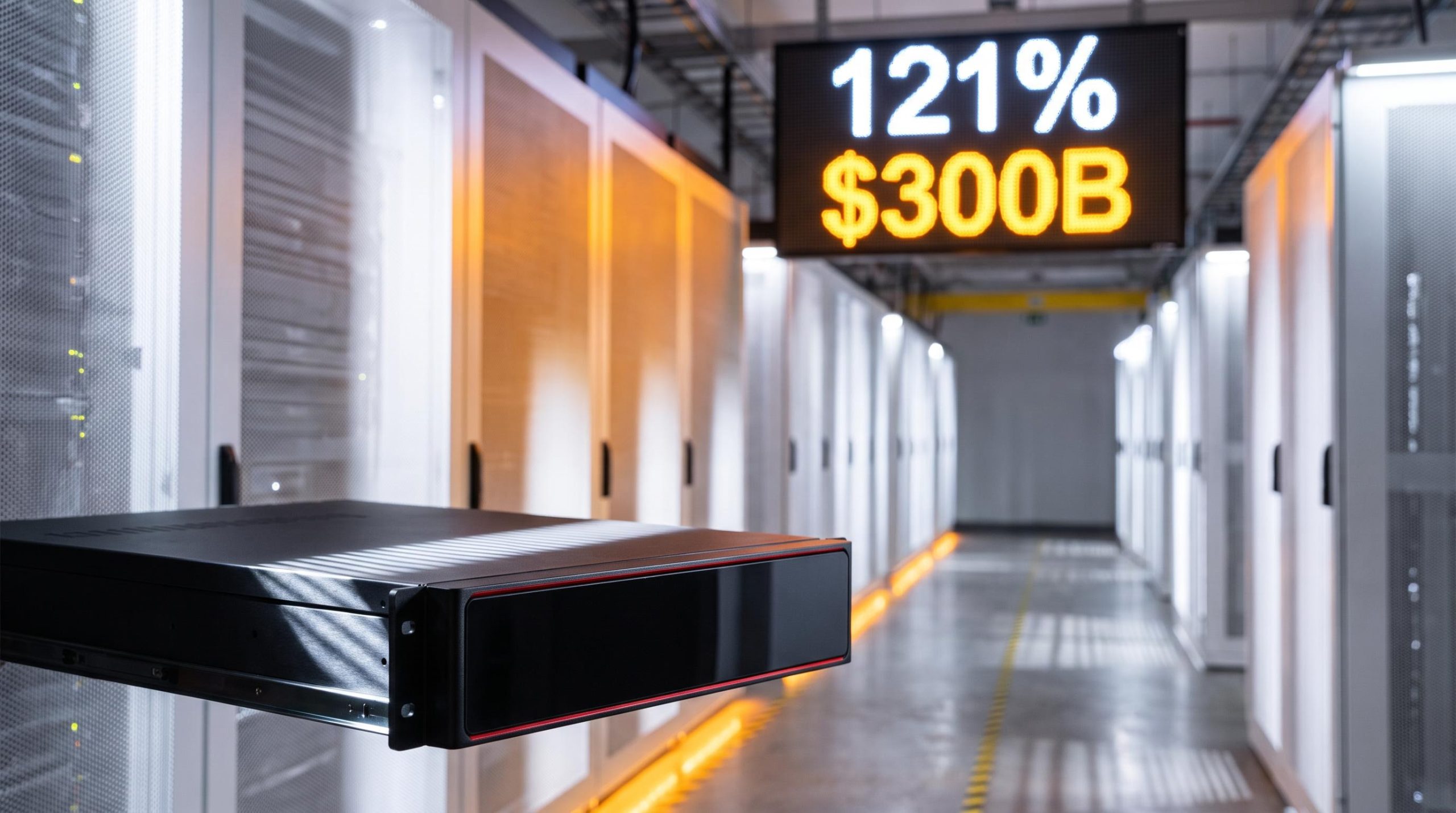 Oracle server infrastructure corridor with 121% cloud growth and $300B OpenAI backlog risk at $152 entry point