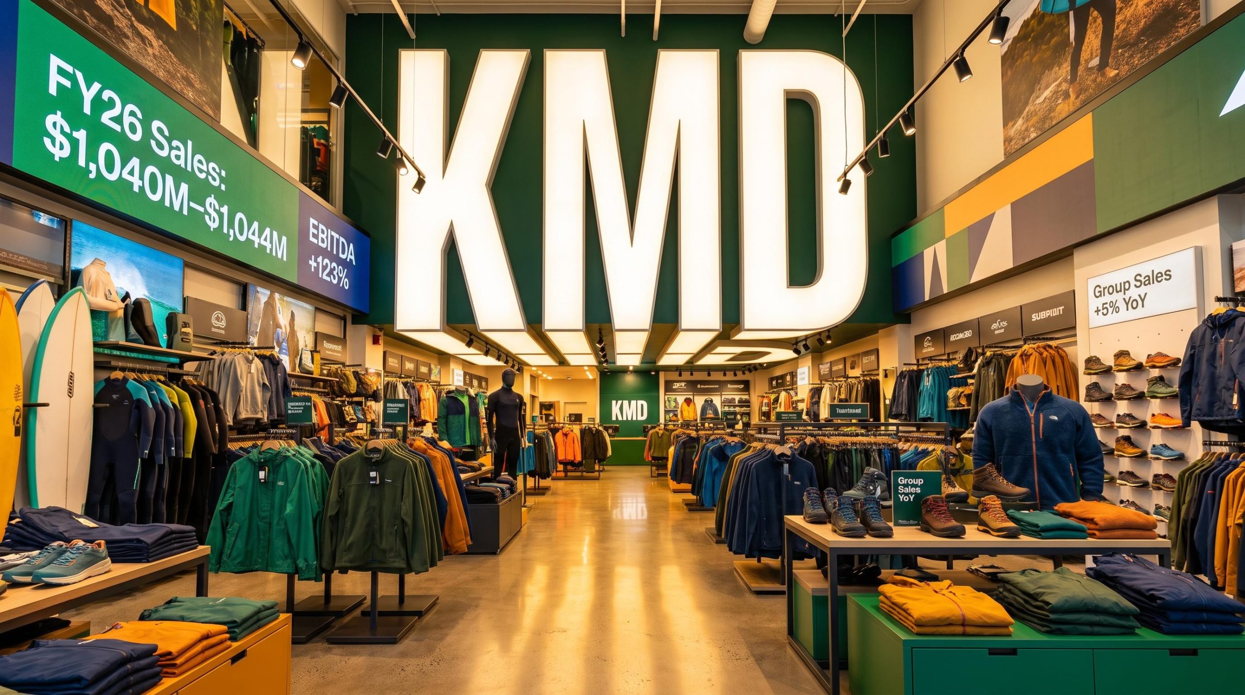 Outdoor gear store interior