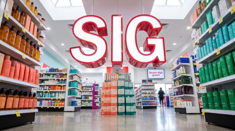 Retail pharmacy interior view