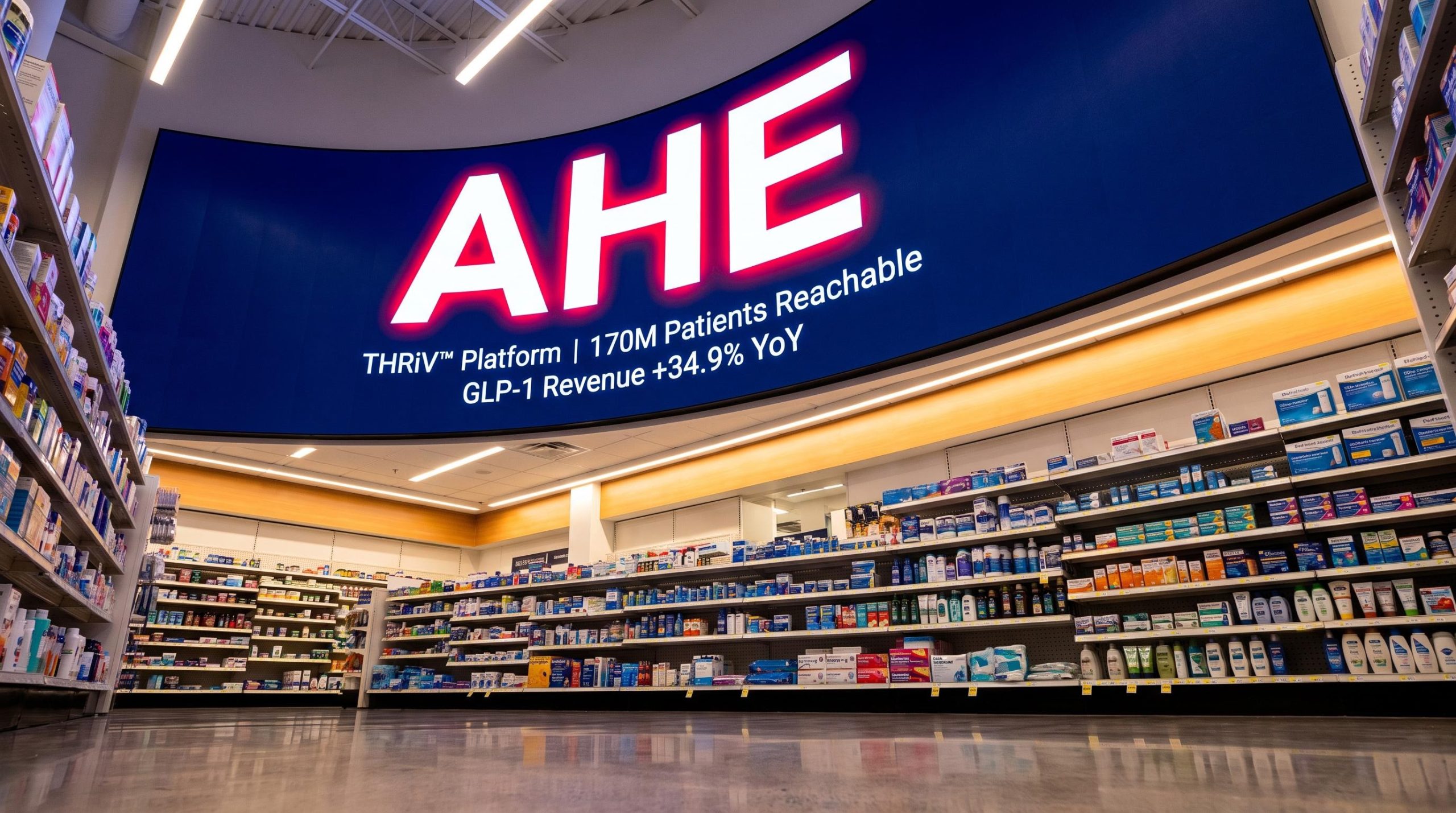pharmacy products and signage