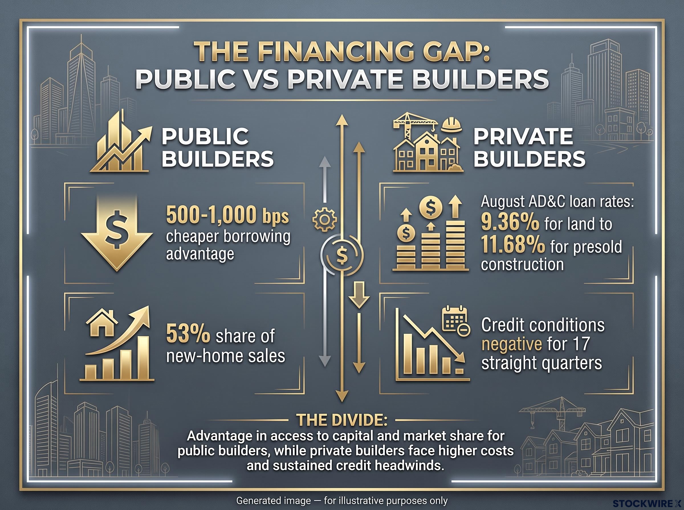The Financing Gap: Public vs Private Builders