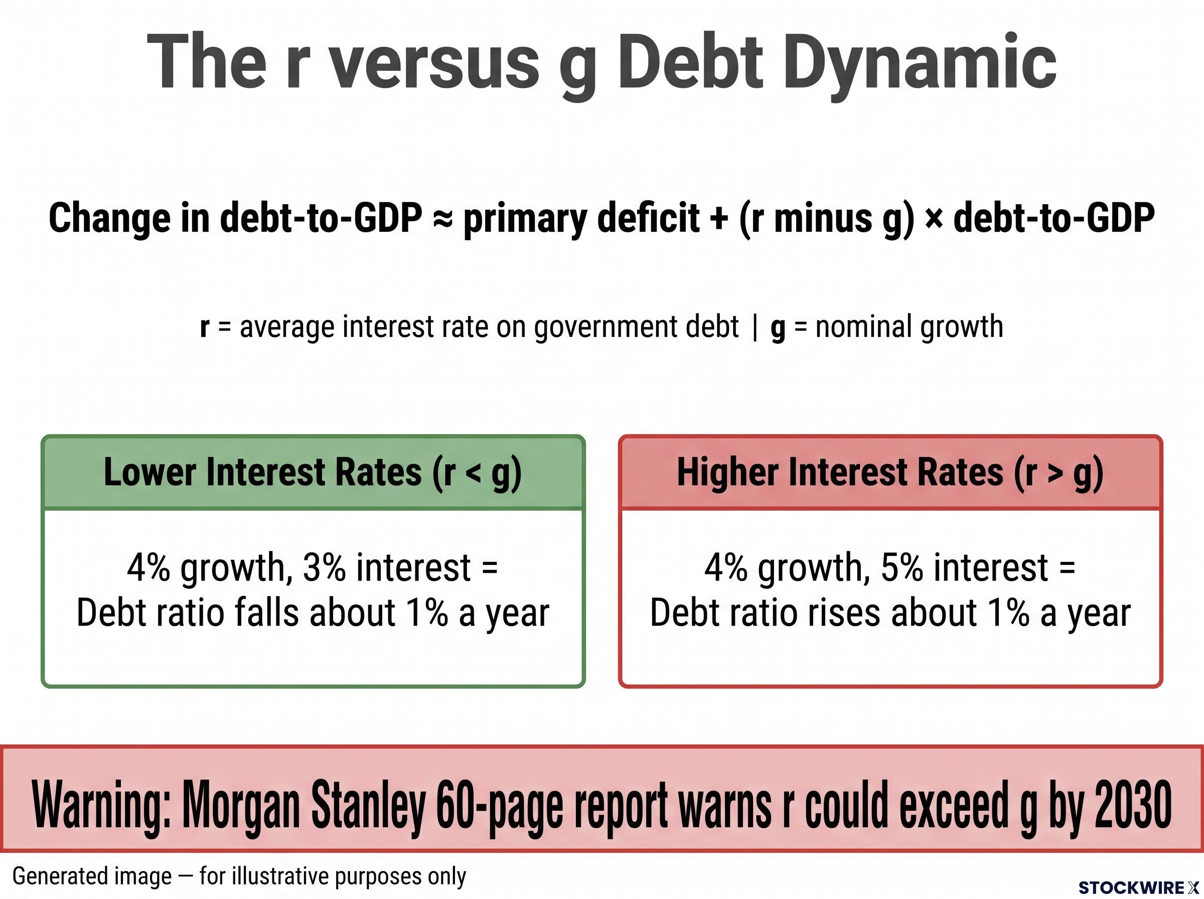 The r versus g Debt Formula Explained
