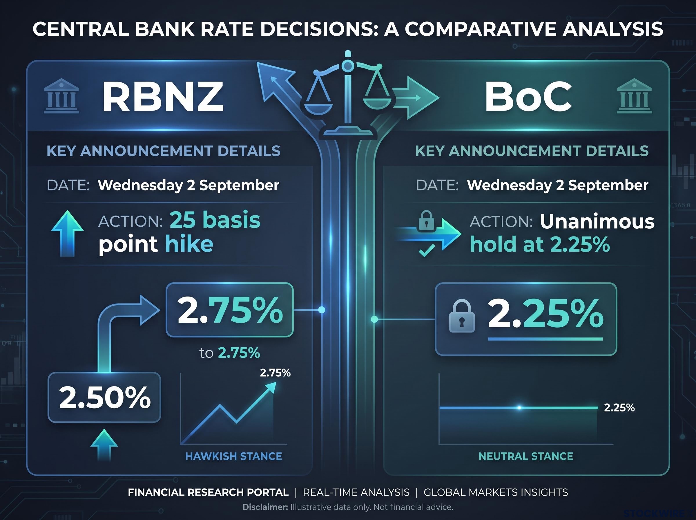 RBNZ vs BoC: Structural Divergence