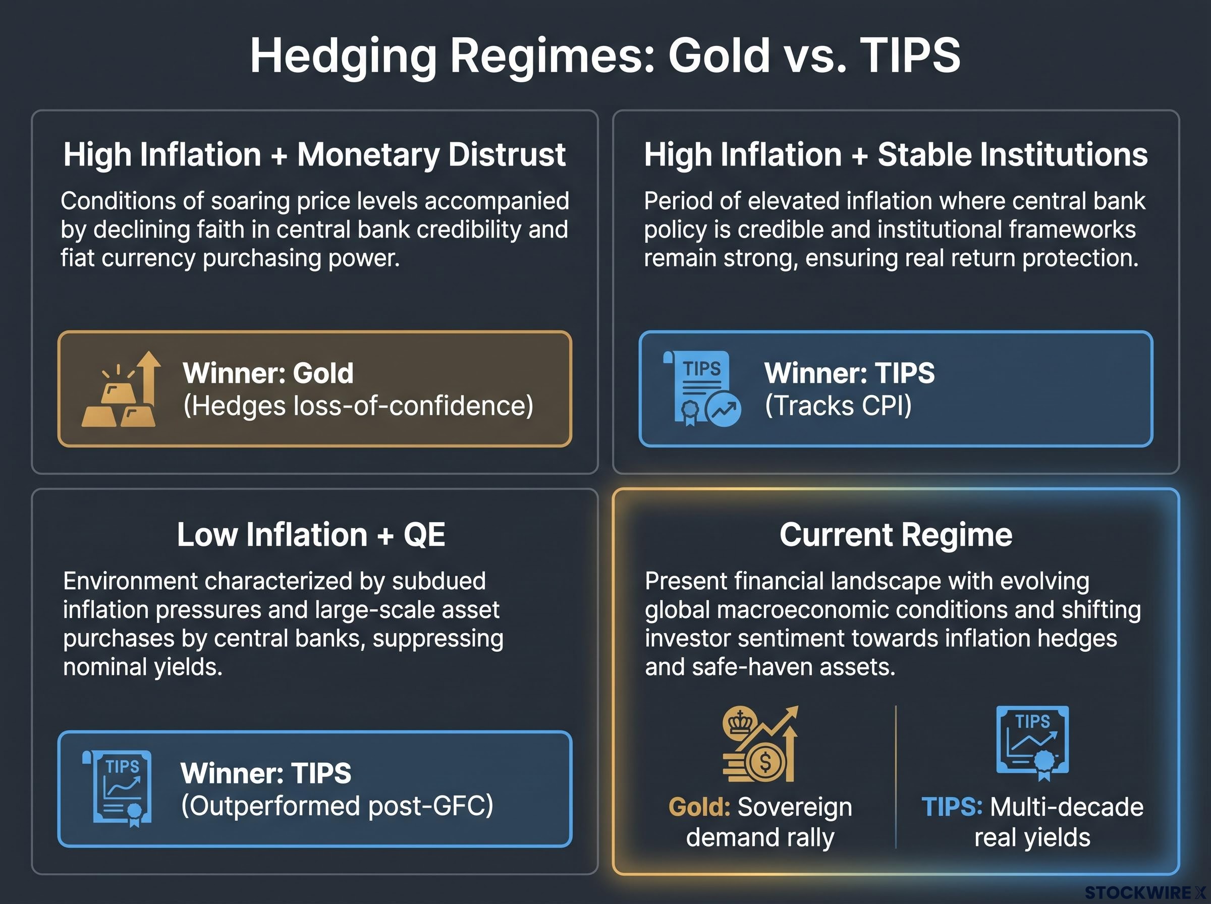 Regime Map: Hedging Inflation vs. Monetary Risk
