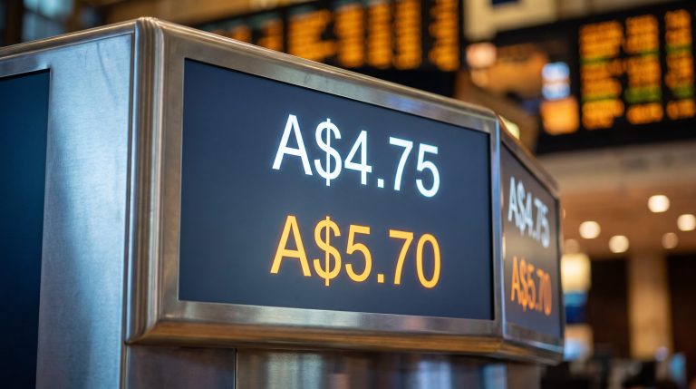 ASX ticker board showing A$4.75 offer vs A$5.70 Morningstar valuation in Reliance Worldwide takeover analysis
